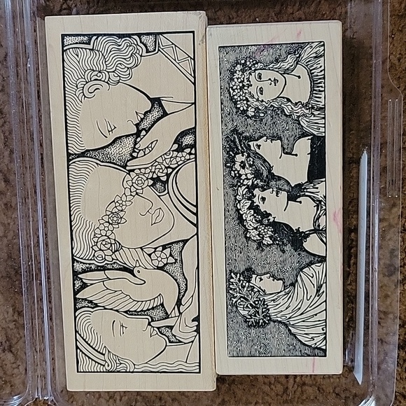 Judikins Winter Tree Rubber Stamp 4x2.75 Inch - Wood Mounted Craft Stamp For Paper Projects
